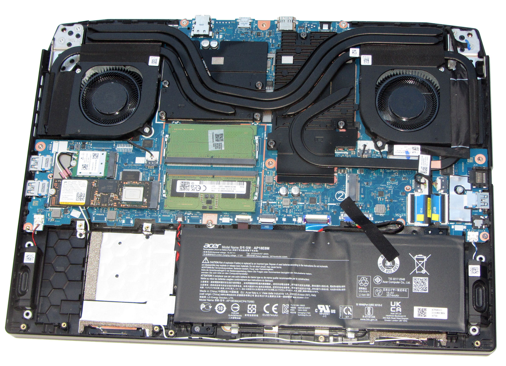 How to replace and fix ACER An515-58 AN515-46 AN515-55 165hz 40pin 0.5mm LED DC02C00WN00 50.QFJN2.007 LCD Cable (Acer Nitro 5 AN515-46-R1A1)